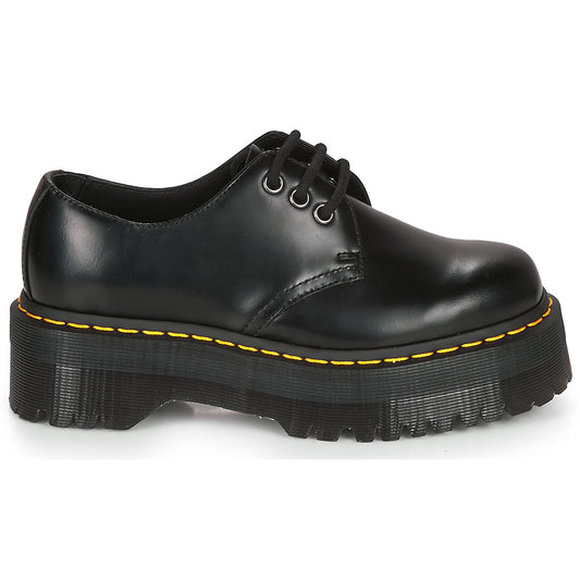 Scarpe Donna Dr. Martens  1461 QUAD BLACK POLISHED SMOOTH  Nero