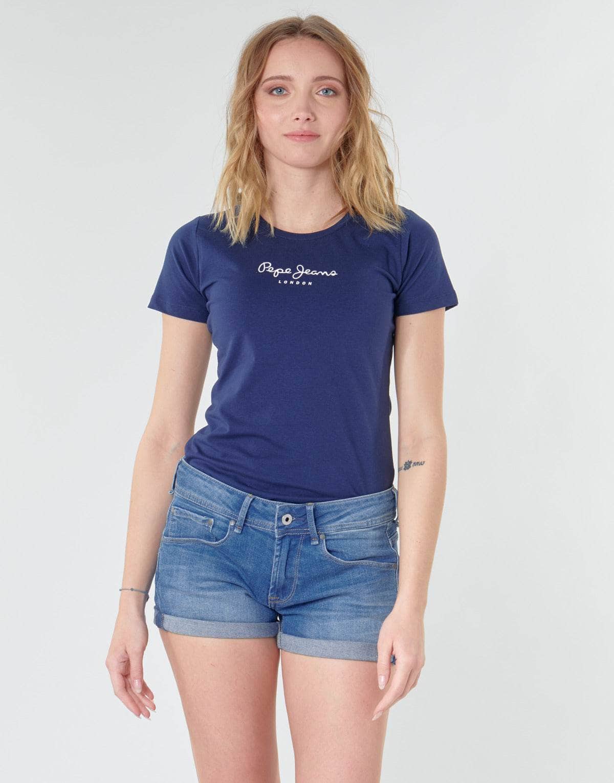 T-shirt Donna Pepe jeans NEW VIRGINIA Blu