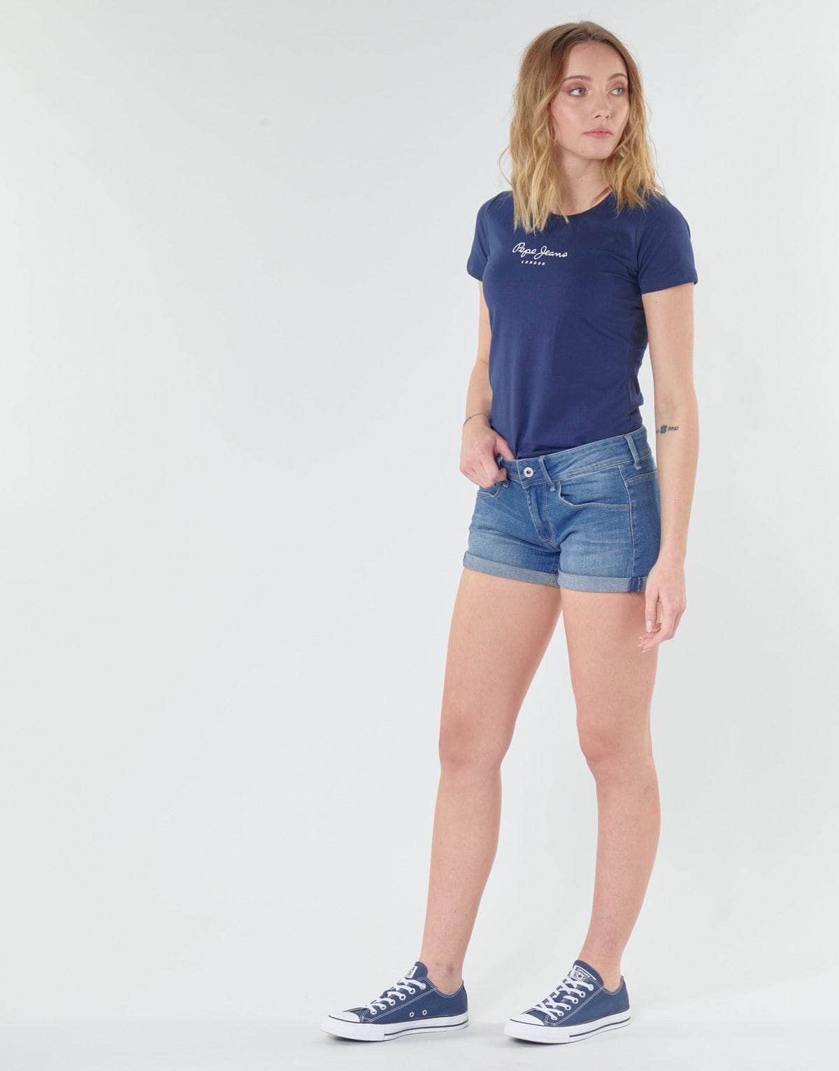 T-shirt Donna Pepe jeans NEW VIRGINIA Blu