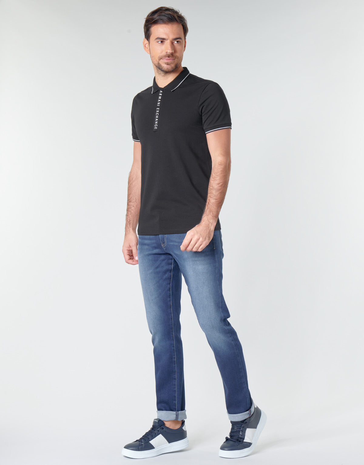 Polo Uomo Armani Exchange HANEMO Nero