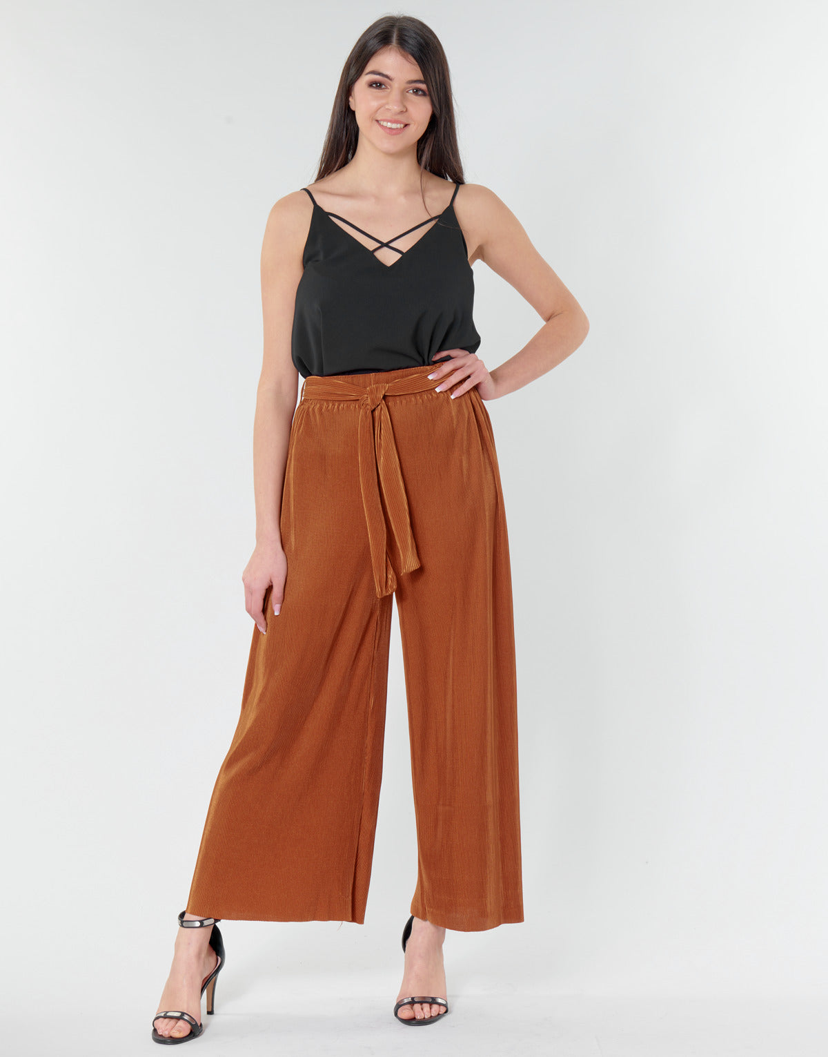 Pantaloni morbidi / Pantaloni alla zuava Donna Moony Mood MERONAR Marrone