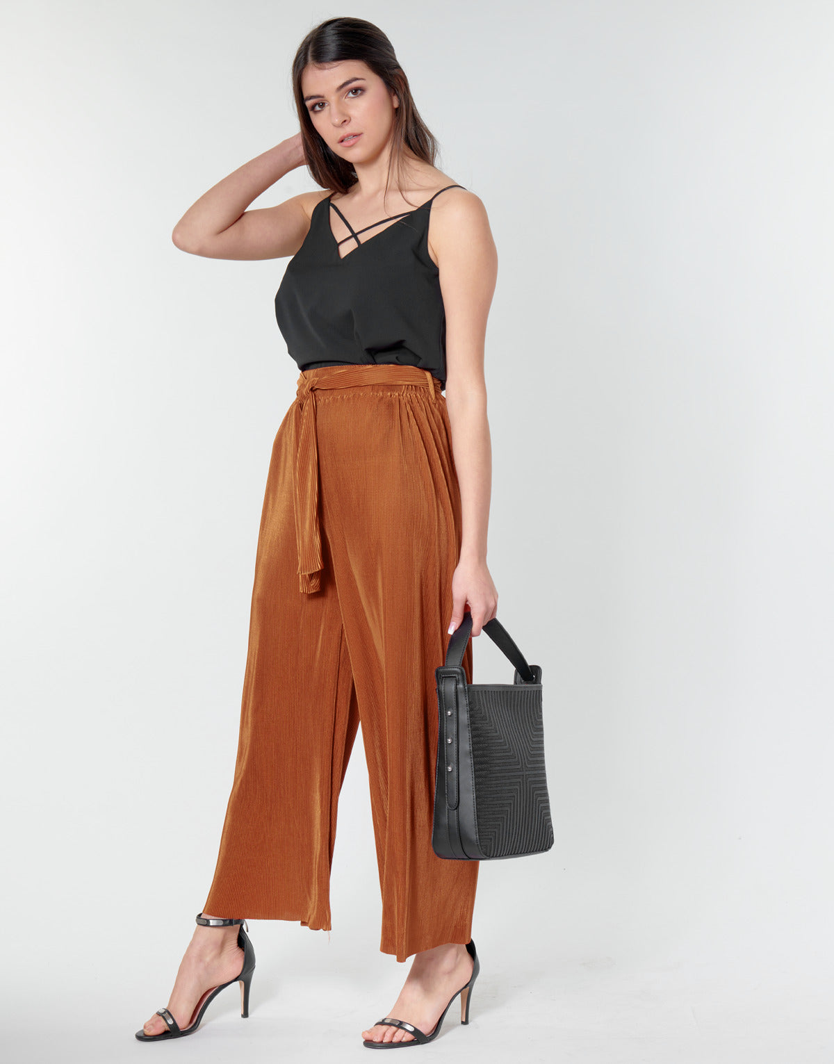 Pantaloni morbidi / Pantaloni alla zuava Donna Moony Mood MERONAR Marrone