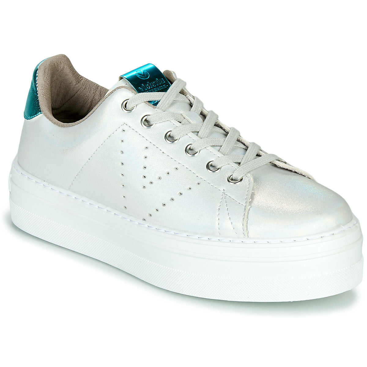 Sneakers basse Donna Victoria BARCELONA METAL Bianco