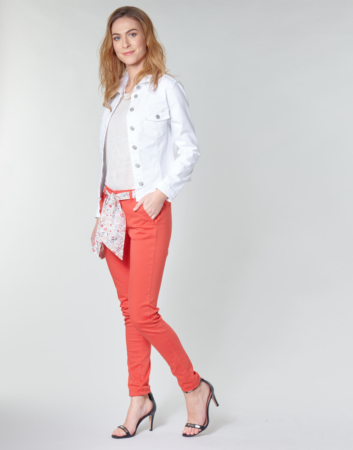Giacca in jeans Donna Le Temps des Cerises LILLY Bianco