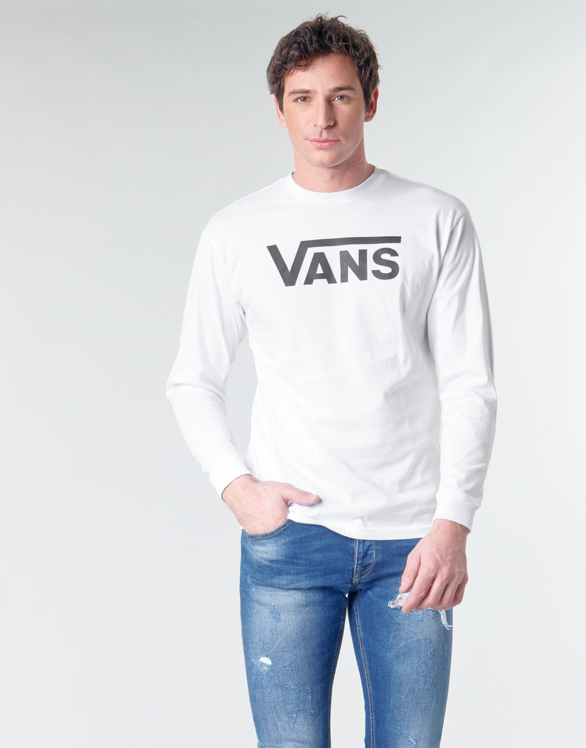 T-shirts a maniche lunghe Uomo Vans  VANS CLASSIC  Bianco