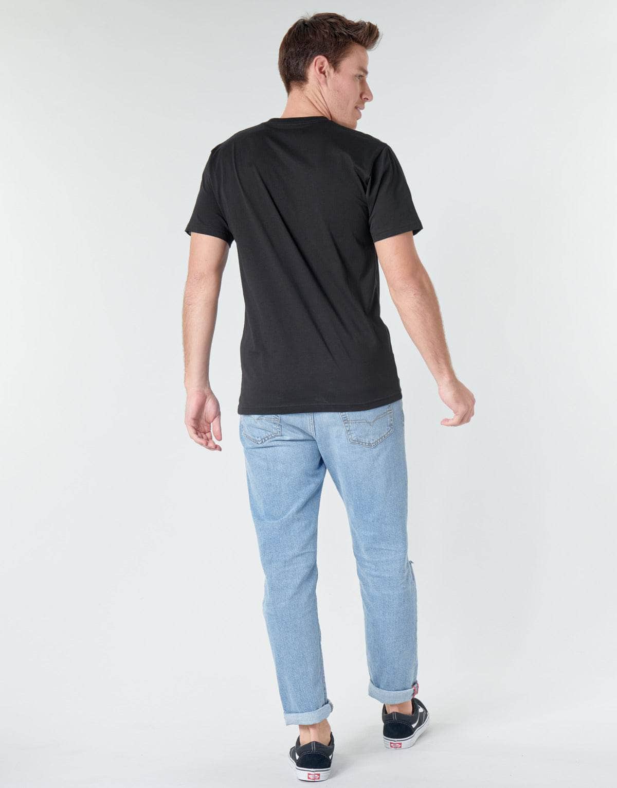 T-shirt Uomo Vans LEFT CHEST LOGO TEE Nero