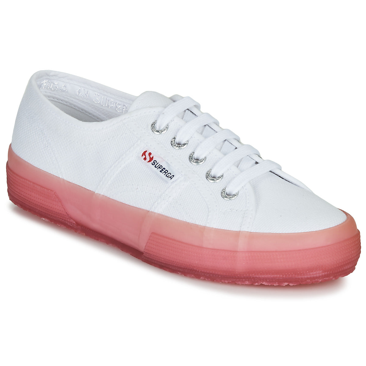 Sneakers basse Donna Superga 2750-JELLYGUM COTU Bianco