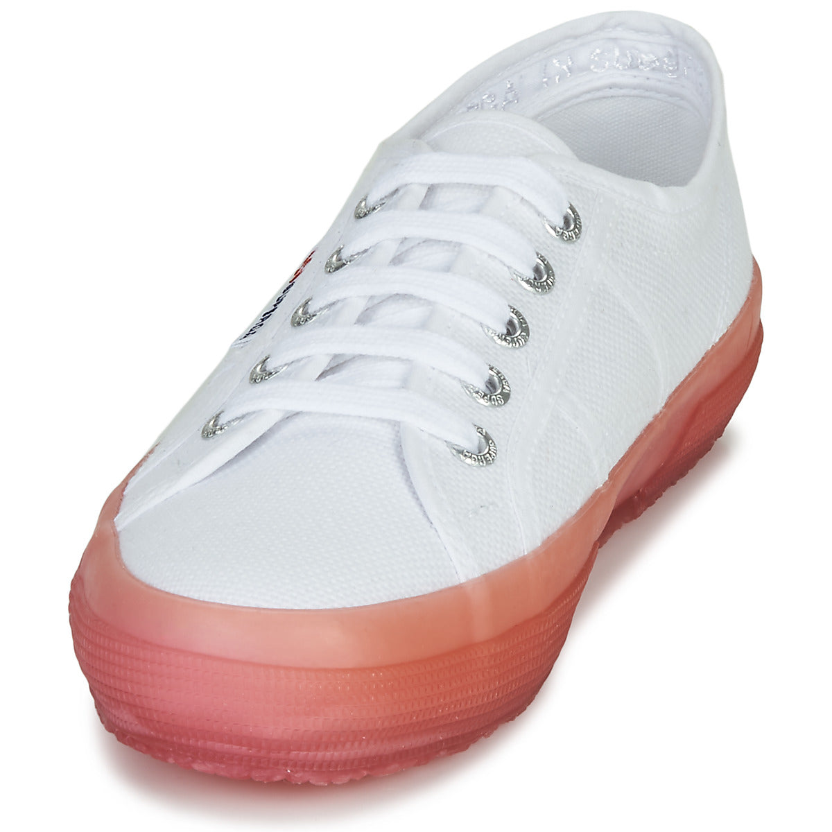 Sneakers basse Donna Superga 2750-JELLYGUM COTU Bianco