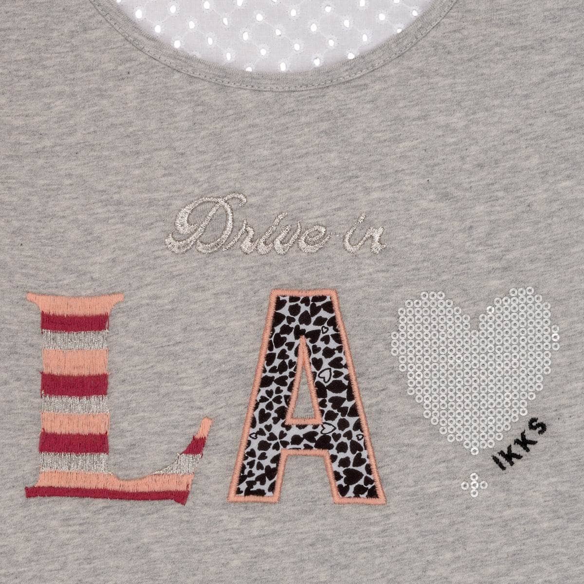 T-shirt ragazza Ikks ZOKO Grigio