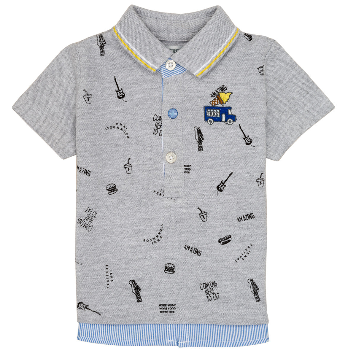 Polo ragazzo Ikks MAELYS Grigio