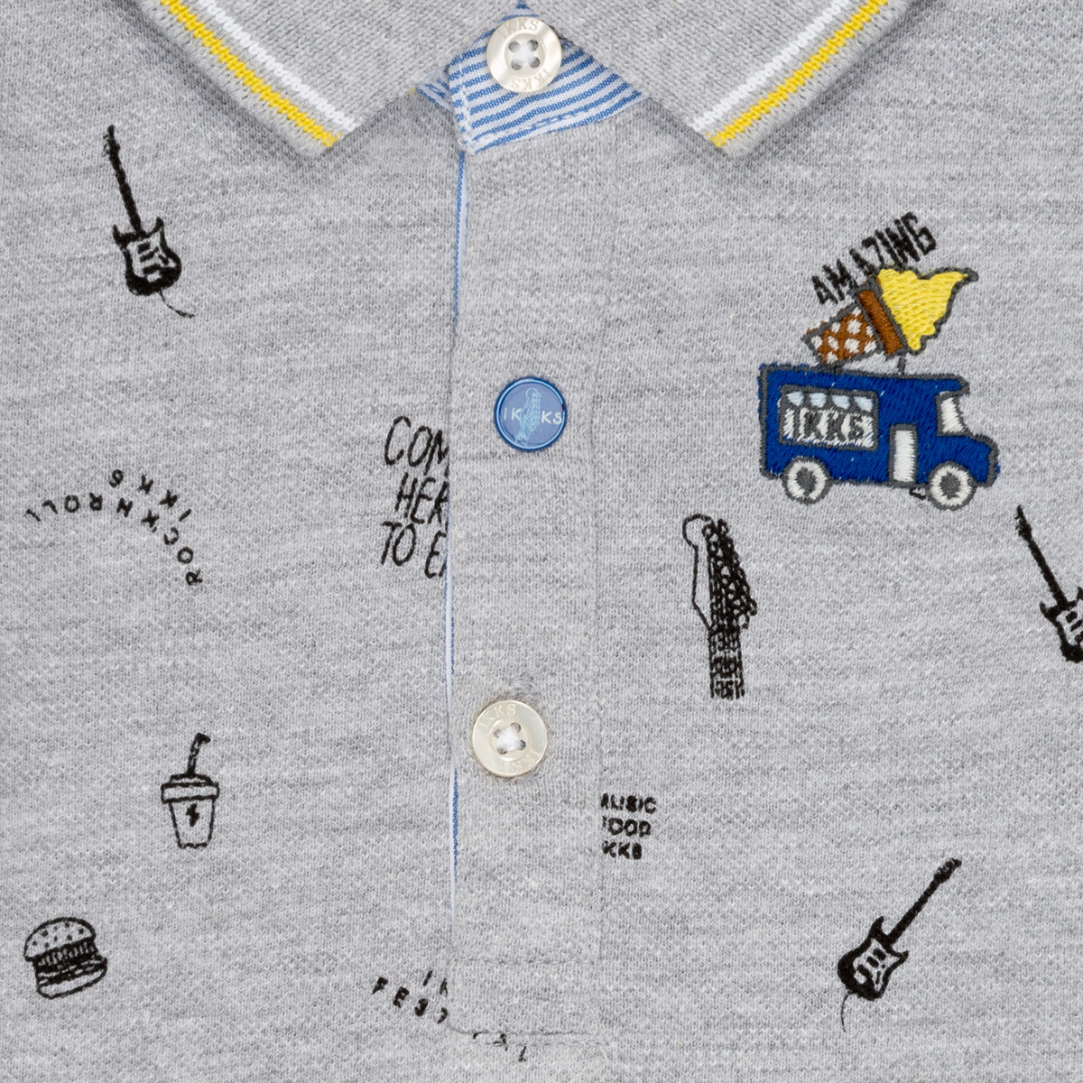 Polo ragazzo Ikks MAELYS Grigio