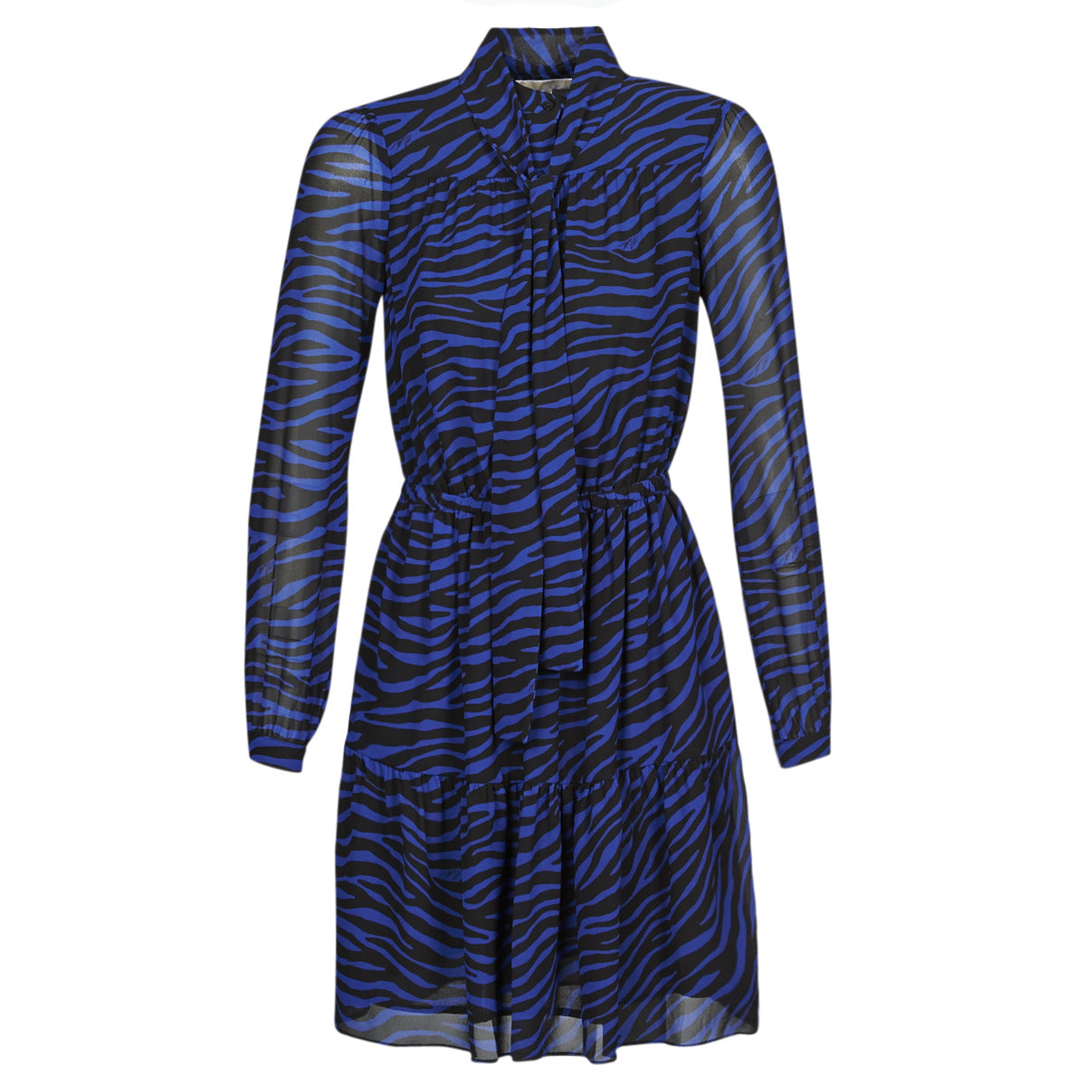 Abito corto Donna MICHAEL Michael Kors BOLD BENGAL TIER DRS Blu