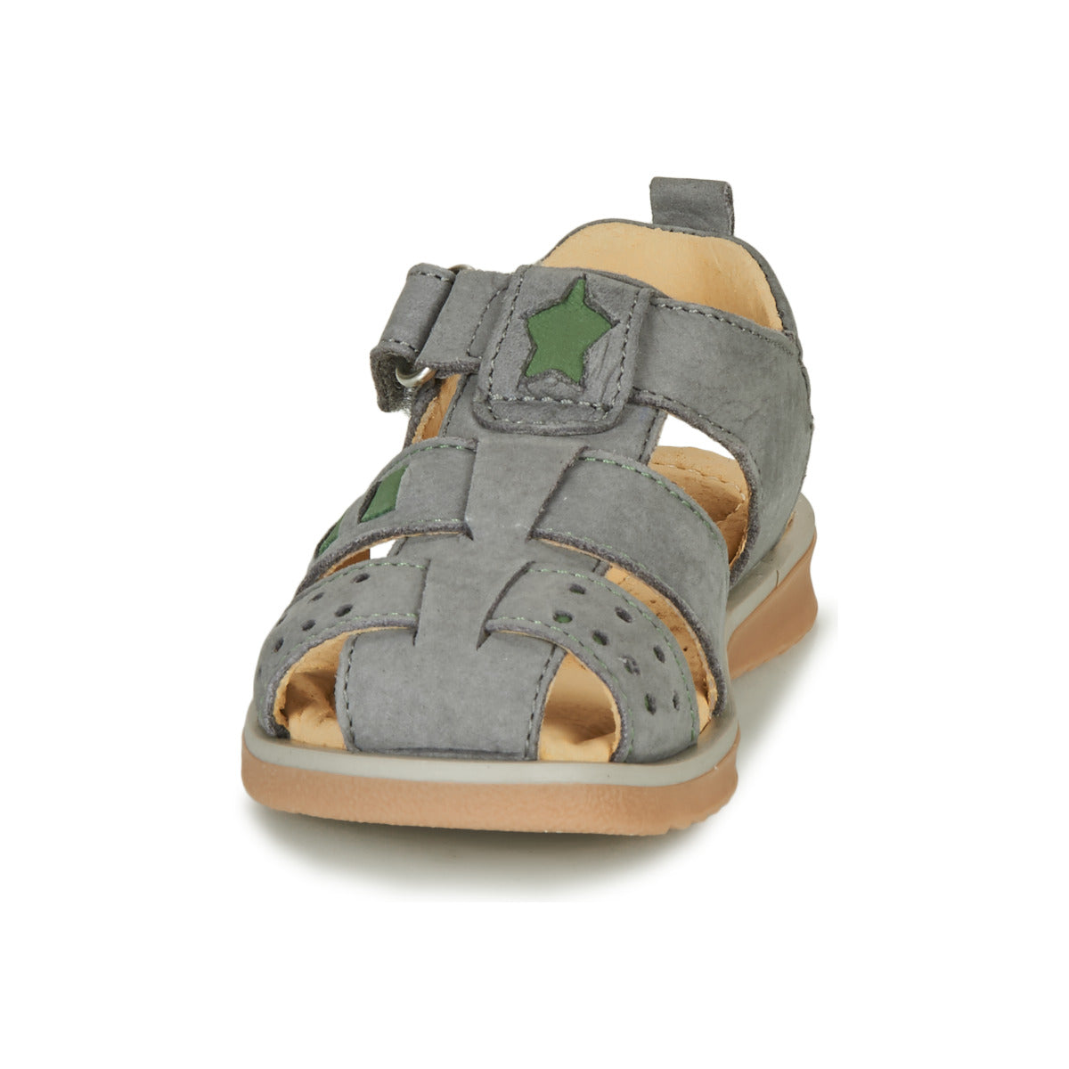 Sandali bambini ragazzo Citrouille et Compagnie MERKO Kaki