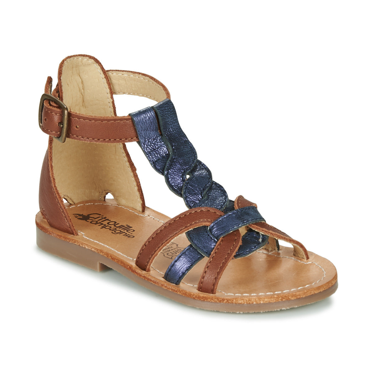 Sandali bambini ragazza Citrouille et Compagnie GITANOLO Blu