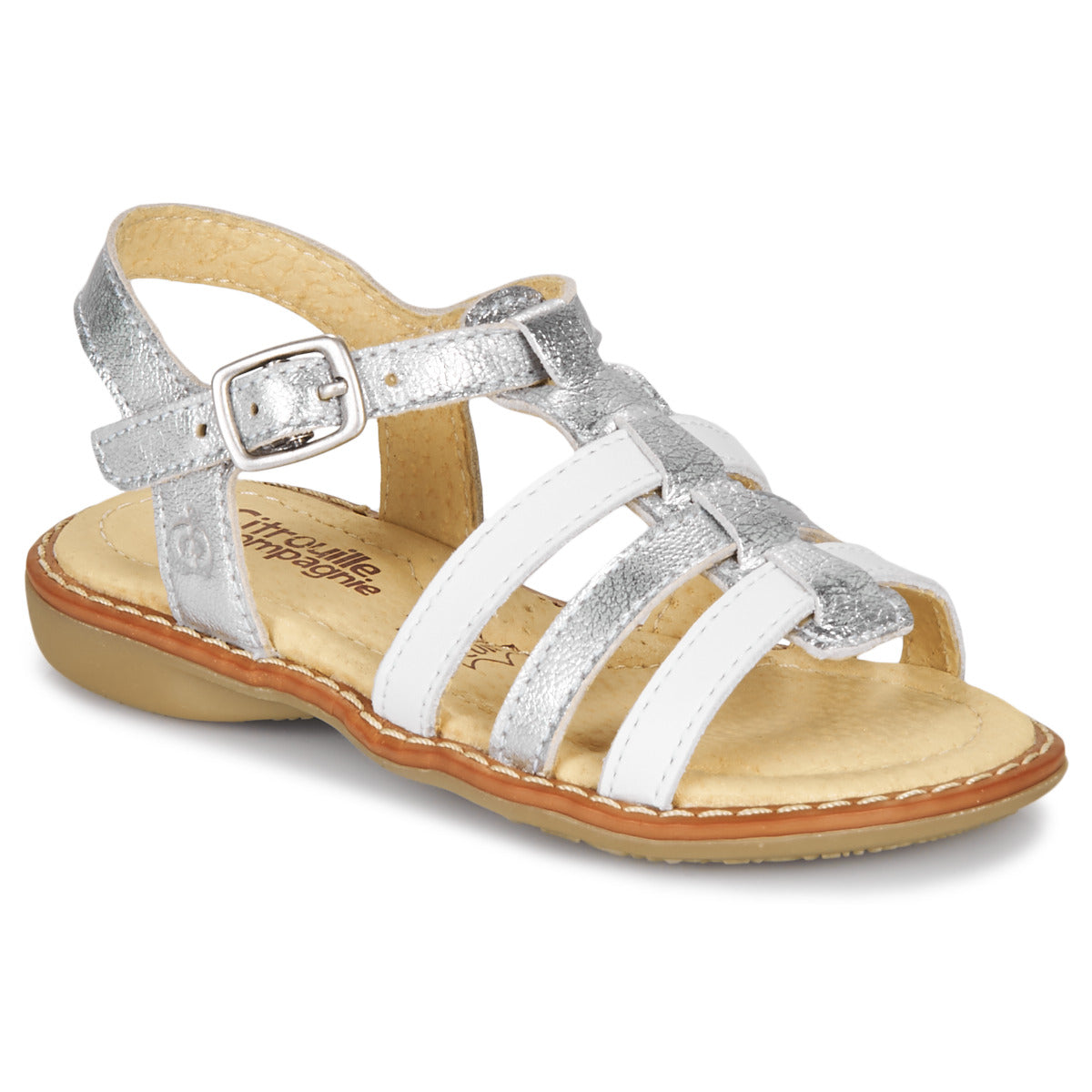 Sandali bambini ragazza Citrouille et Compagnie GROUFLA Argento