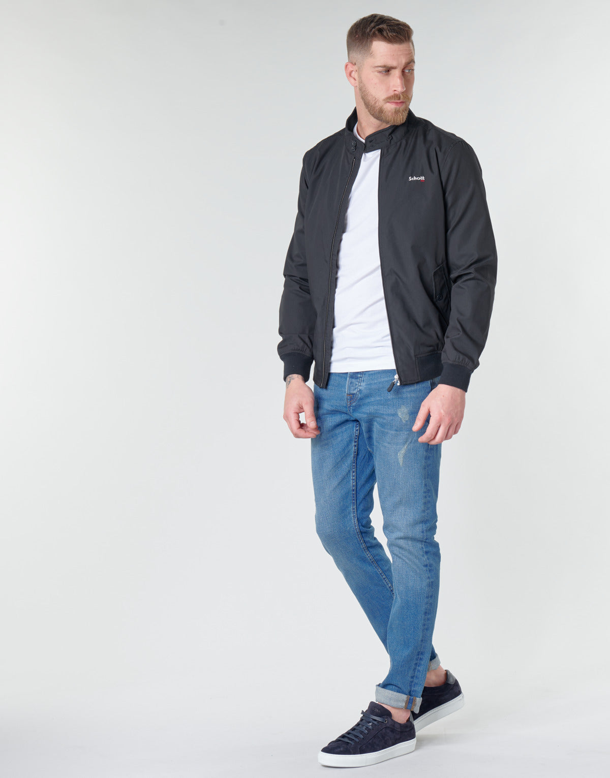 Giubbotto Uomo Schott CABL12 20 Blu