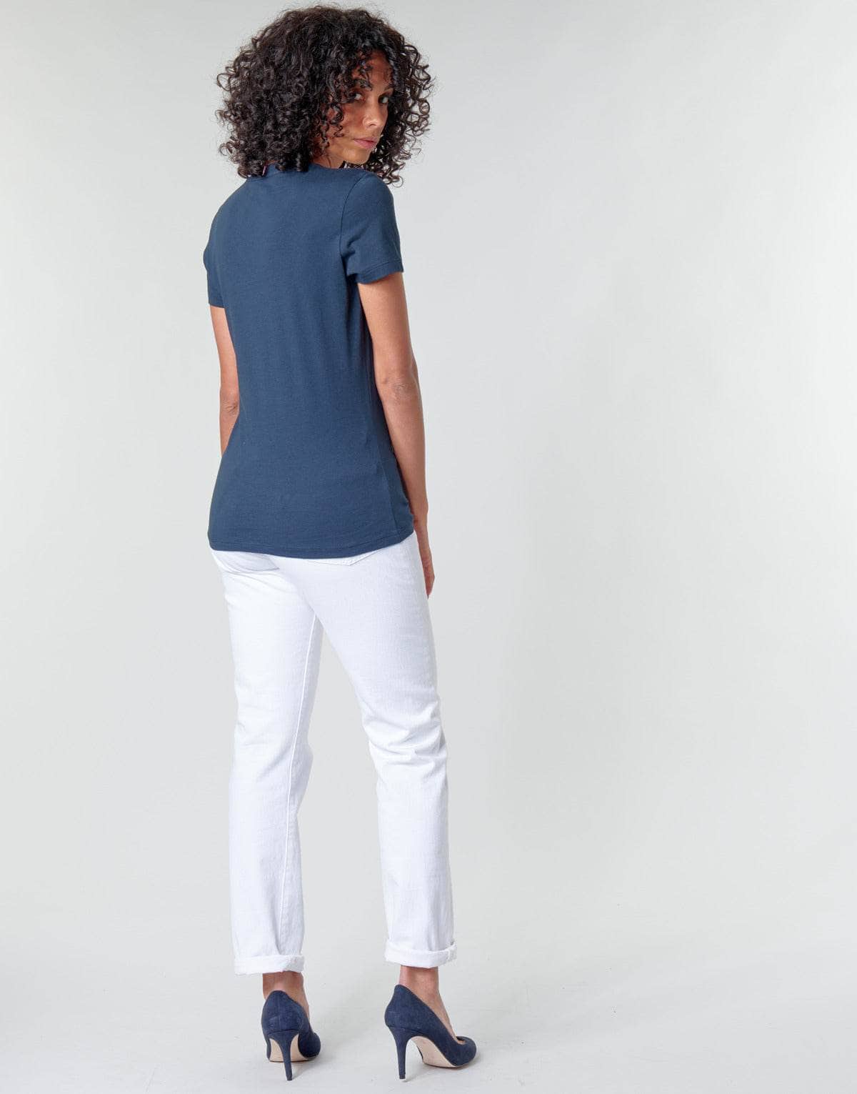 T-shirt Donna Tommy Hilfiger HERITAGE V-NECK TEE Blu