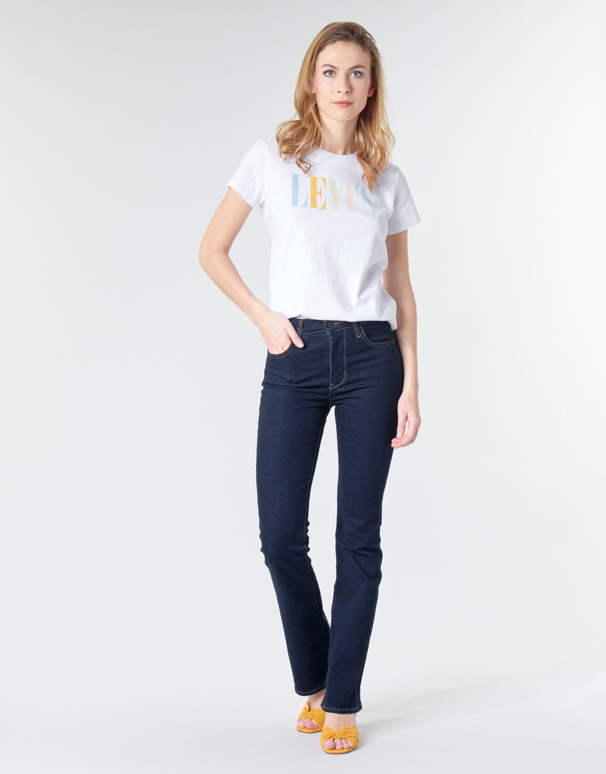 Jeans Bootcut Donna Levis 725 HIGH RISE BOOTCUT Blu