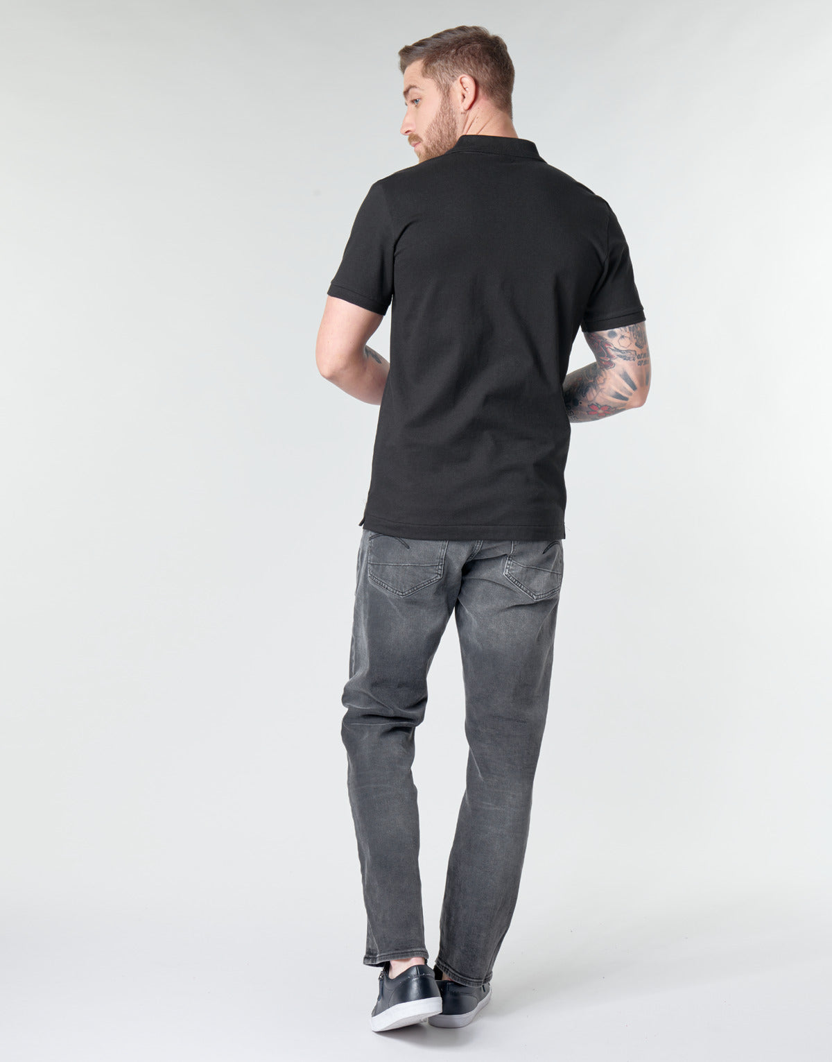 Polo Uomo G-Star Raw DUNDA SLIM POLO SS Nero