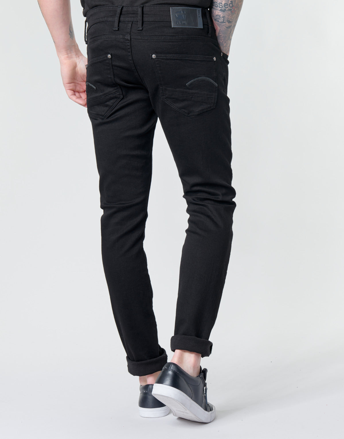 Jeans skynny Uomo G-Star Raw REVEND SKINNY Nero