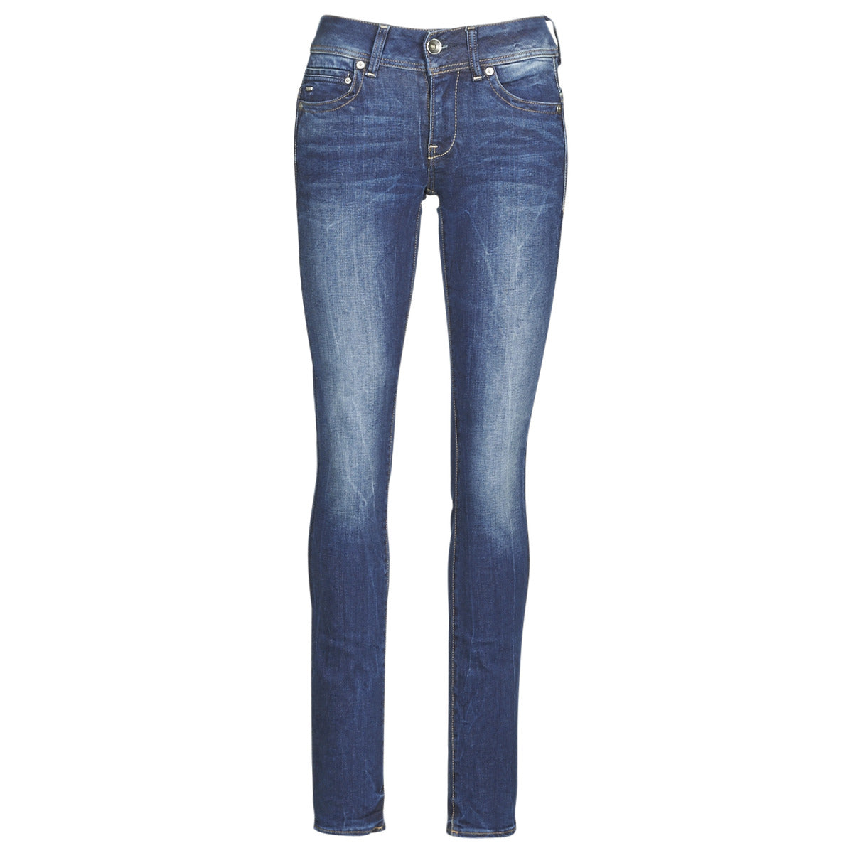 Jeans Donna G-Star Raw MIDGE MID STRAIGHT WMN Blu