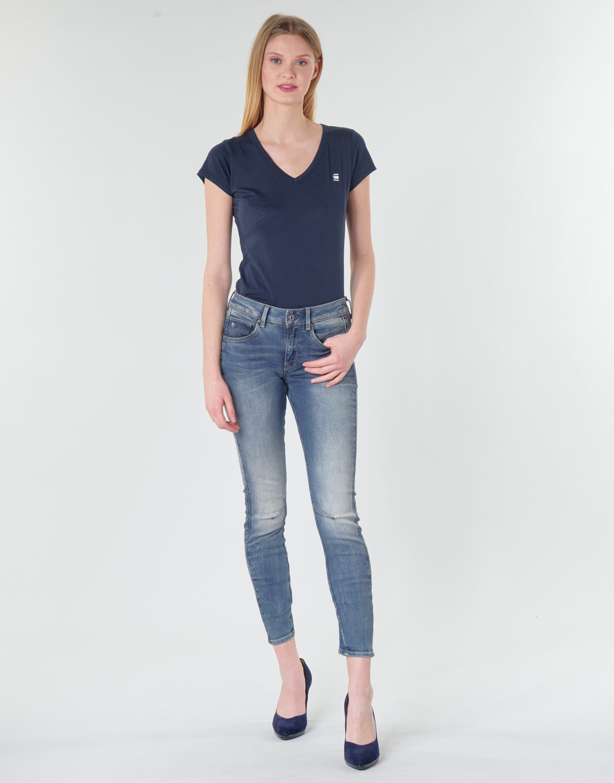 Jeans skynny Donna G-Star Raw ARC 3D MID SKINNY WMN Blu