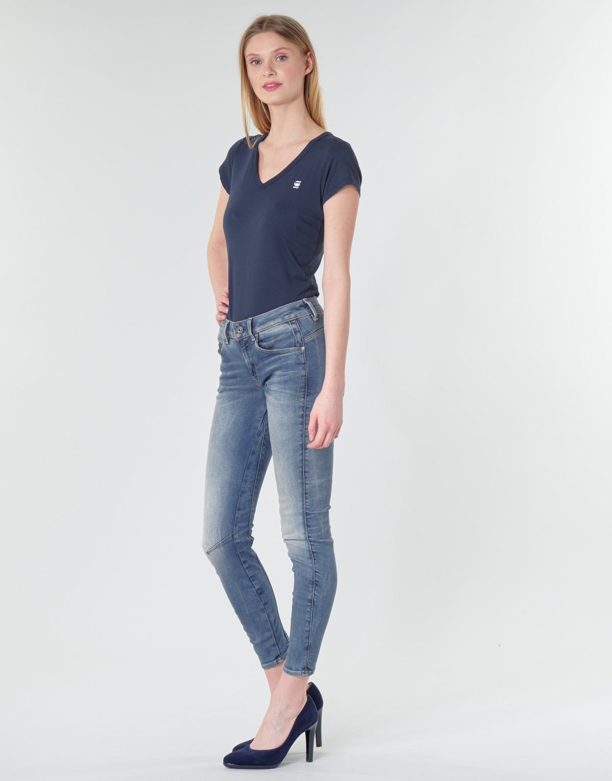 Jeans skynny Donna G-Star Raw ARC 3D MID SKINNY WMN Blu