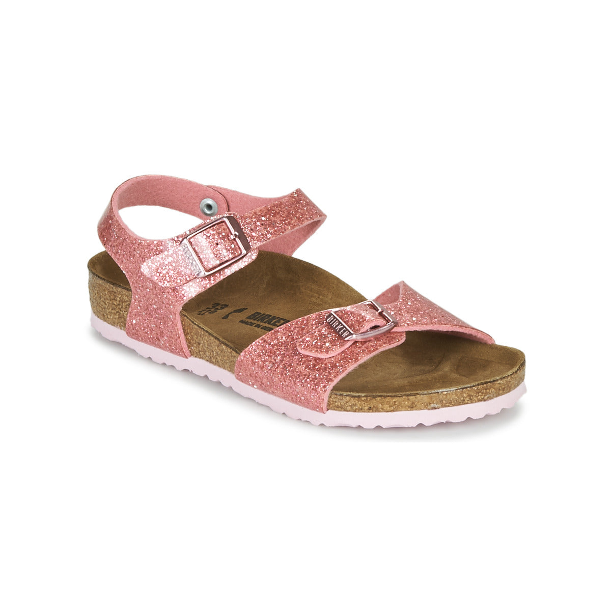 Sandali bambini ragazza BIRKENSTOCK RIO PLAIN Rosa
