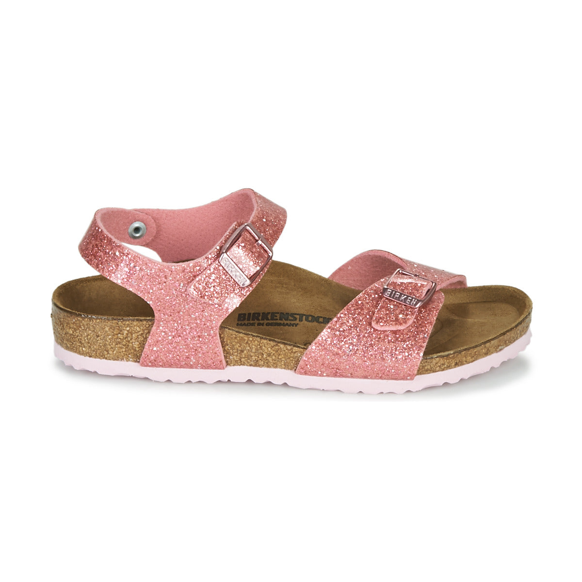 Sandali bambini ragazza BIRKENSTOCK RIO PLAIN Rosa