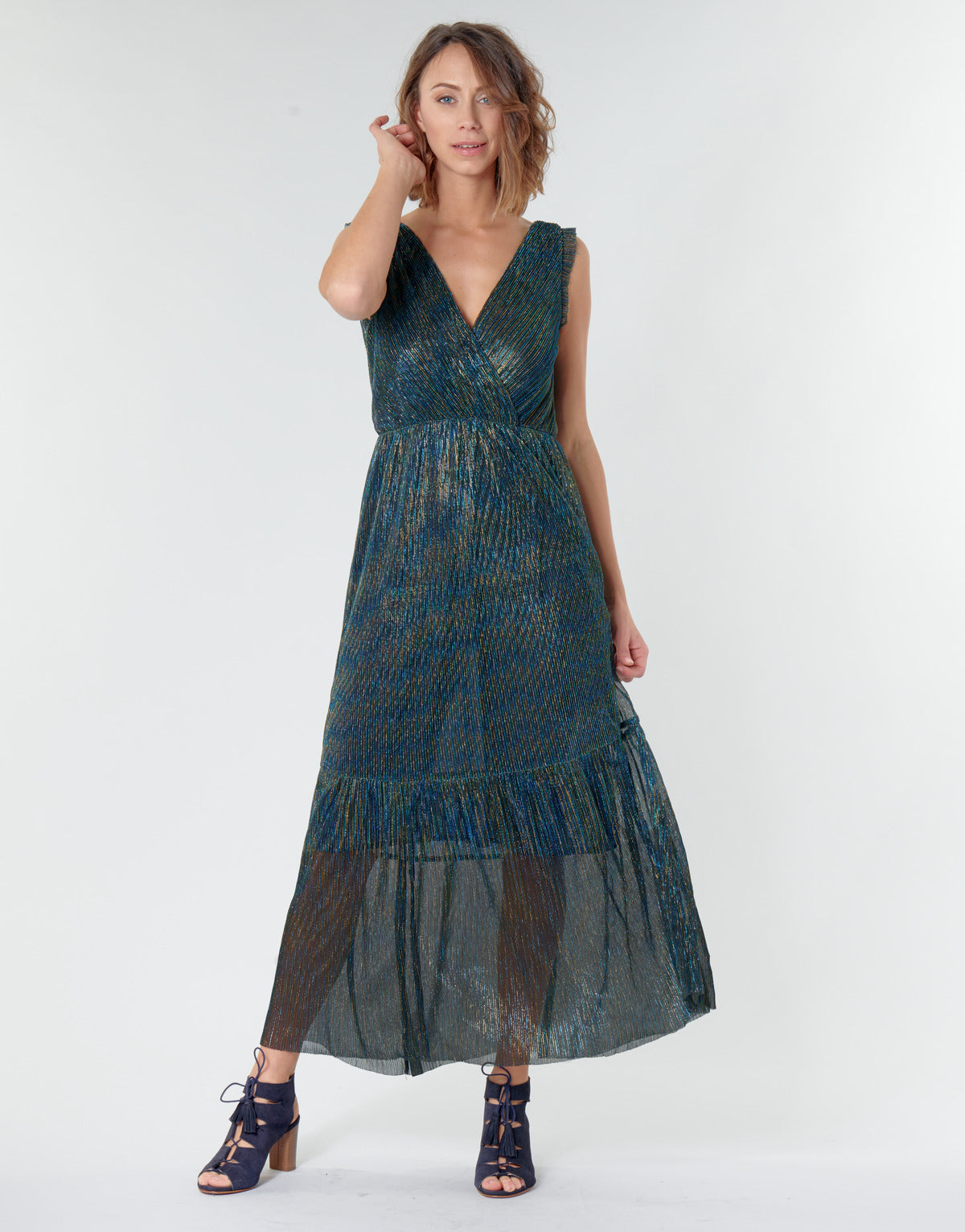 Abito lungo Donna Betty London MADAMME Blu