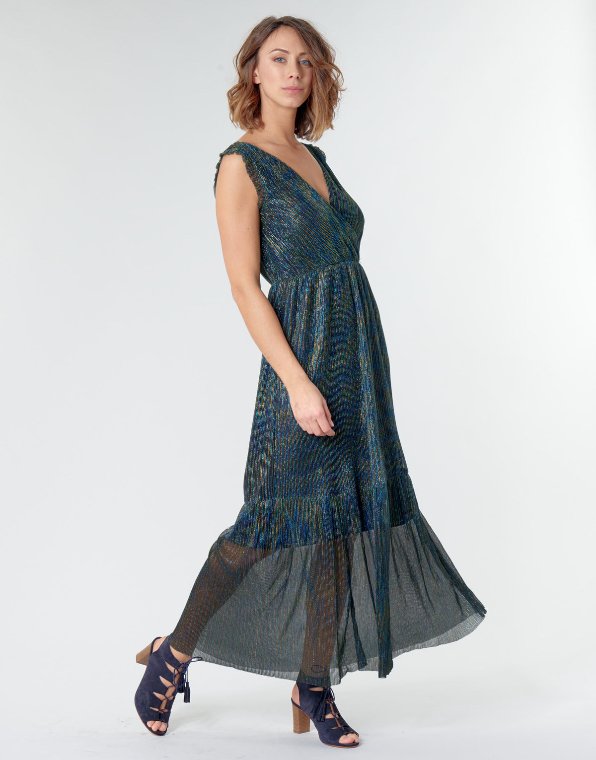 Abito lungo Donna Betty London MADAMME Blu