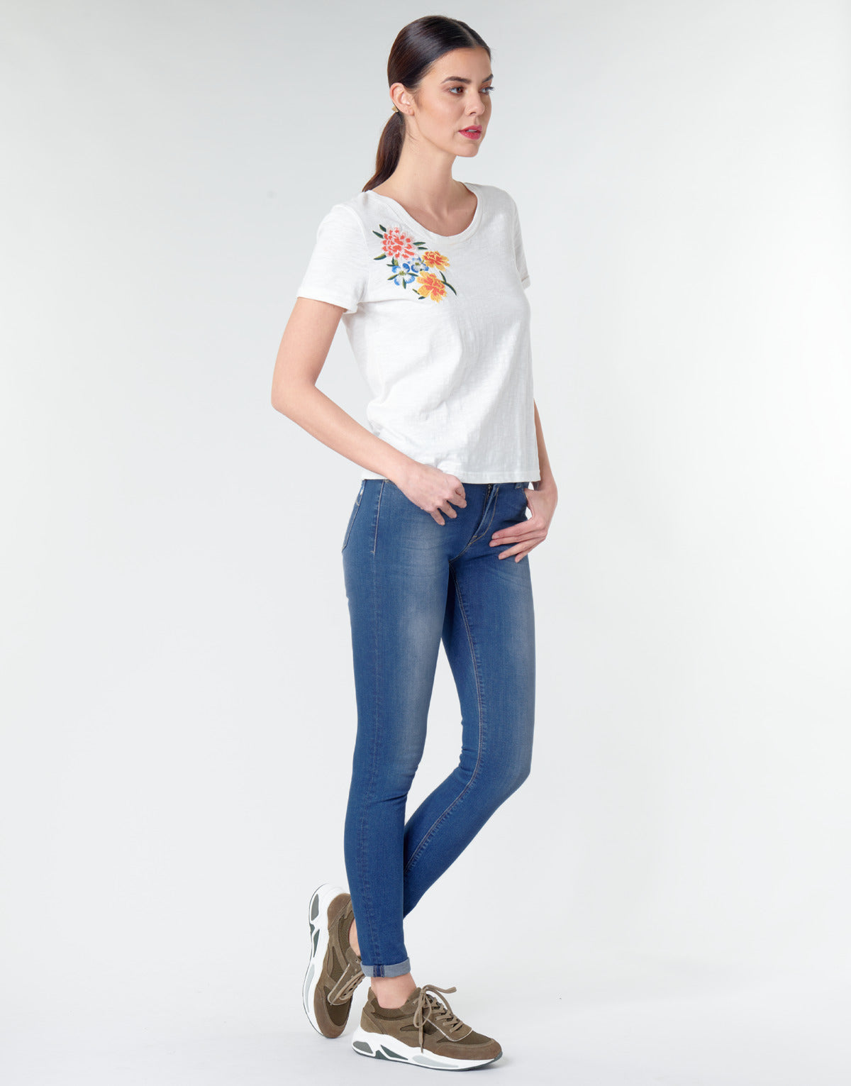 Jeans skynny Donna Replay LUZ Blu