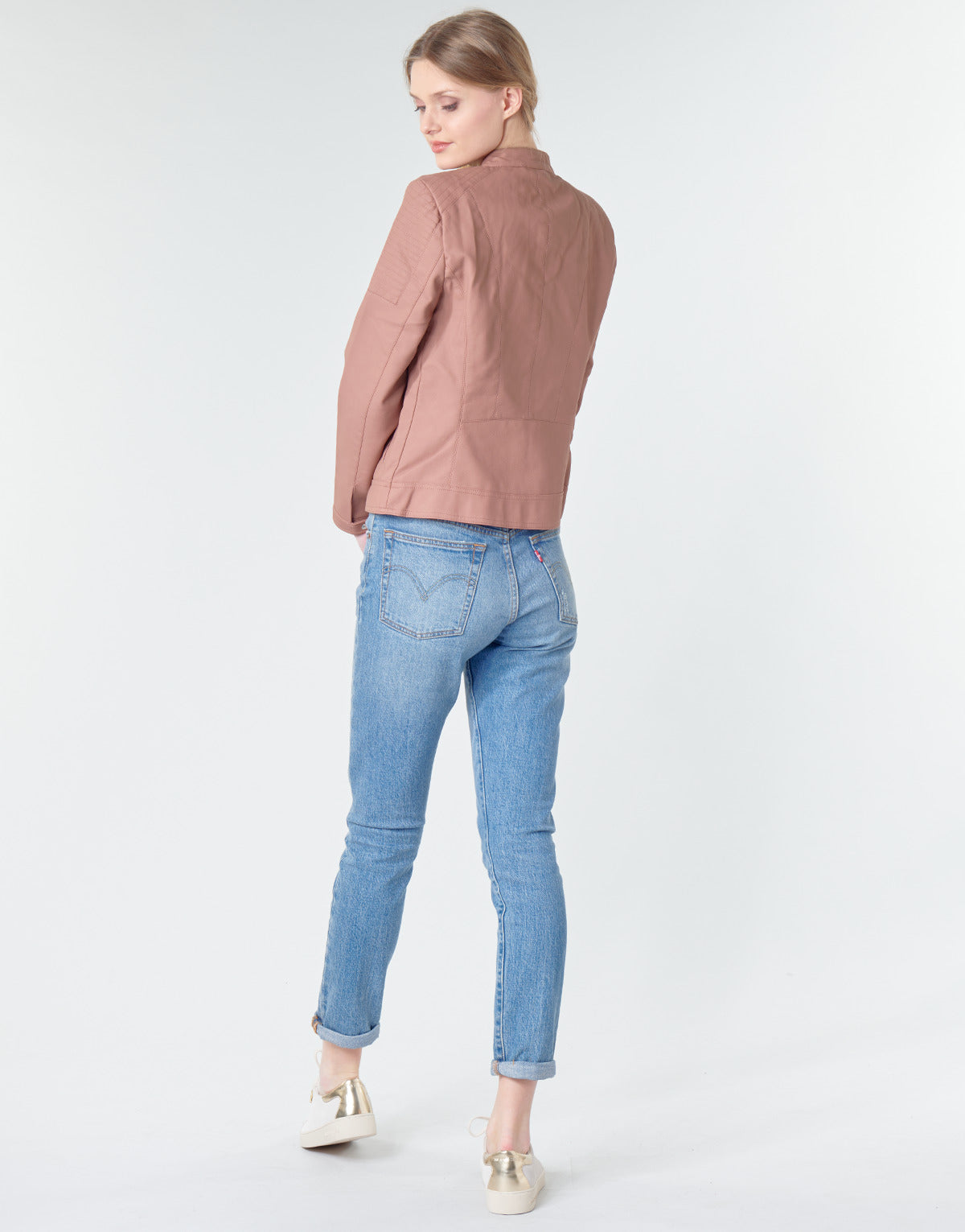 Giacca in pelle Donna Only ONLMELANIE Rosa