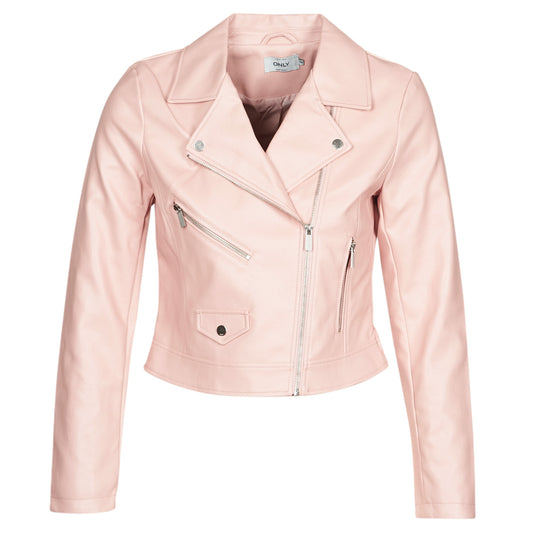 Giacca in pelle Donna Only  ONLENYA  Rosa