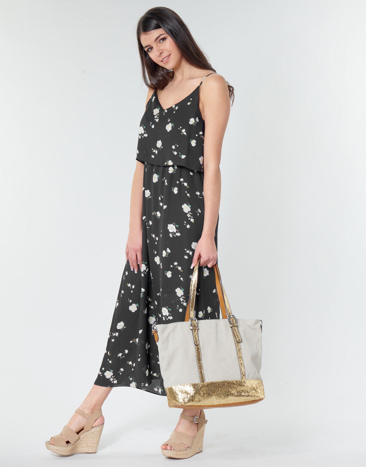 Abito lungo Donna Moony Mood ADEL Nero