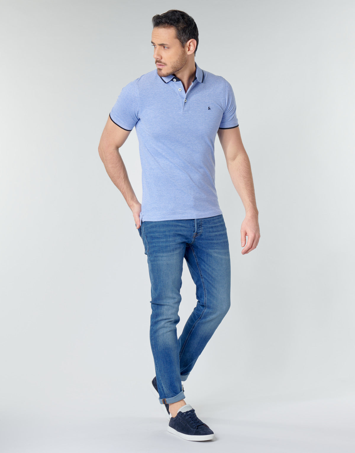 Polo Uomo Jack & Jones JJEPAULOS Blu