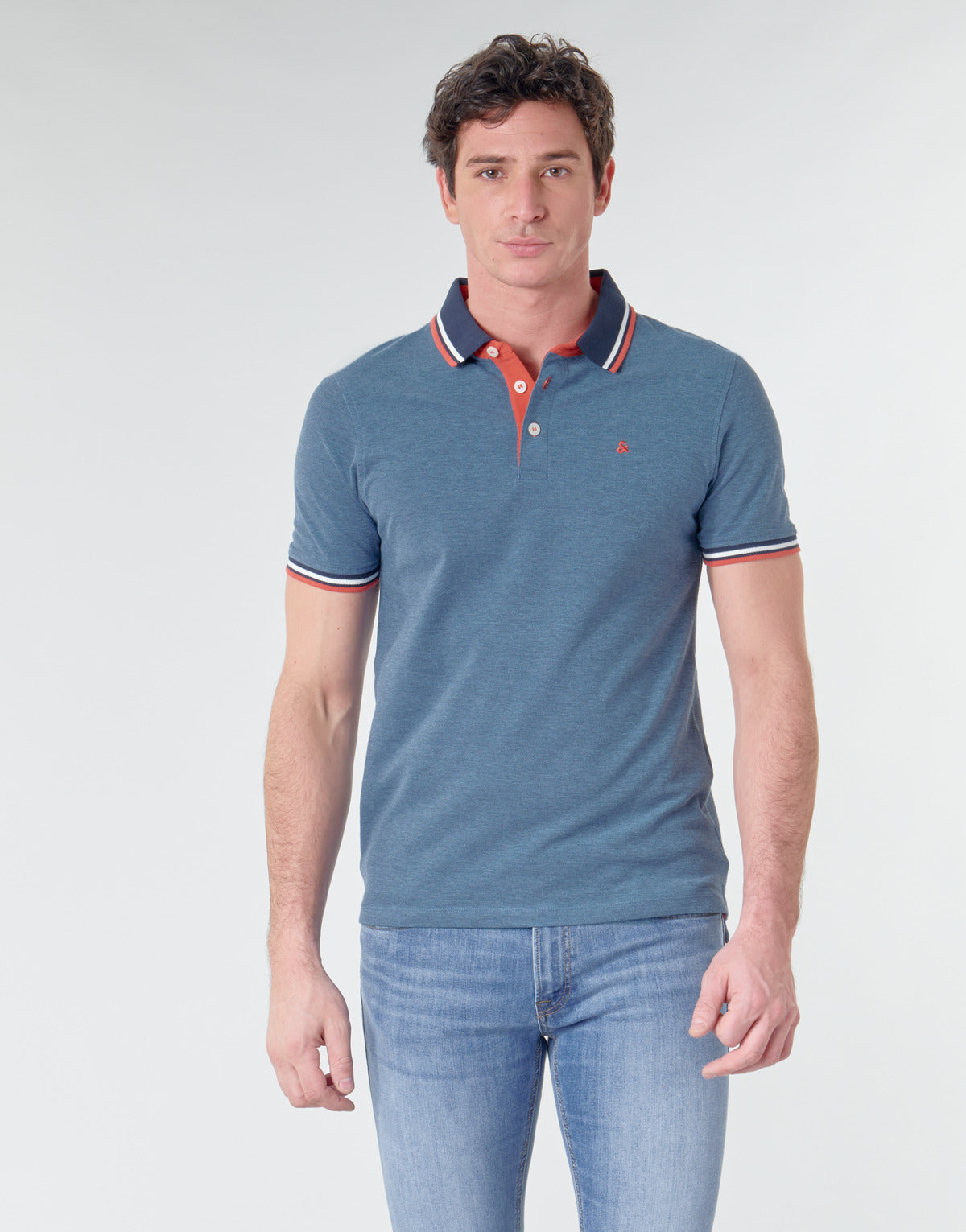 Polo Uomo Jack & Jones JJEPAULOS Blu