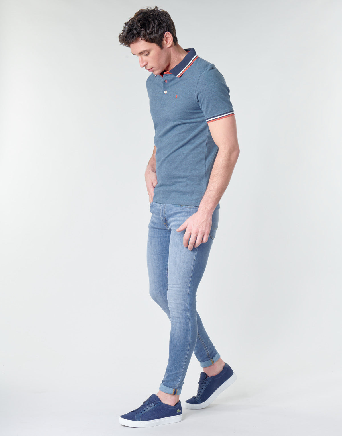 Polo Uomo Jack & Jones JJEPAULOS Blu