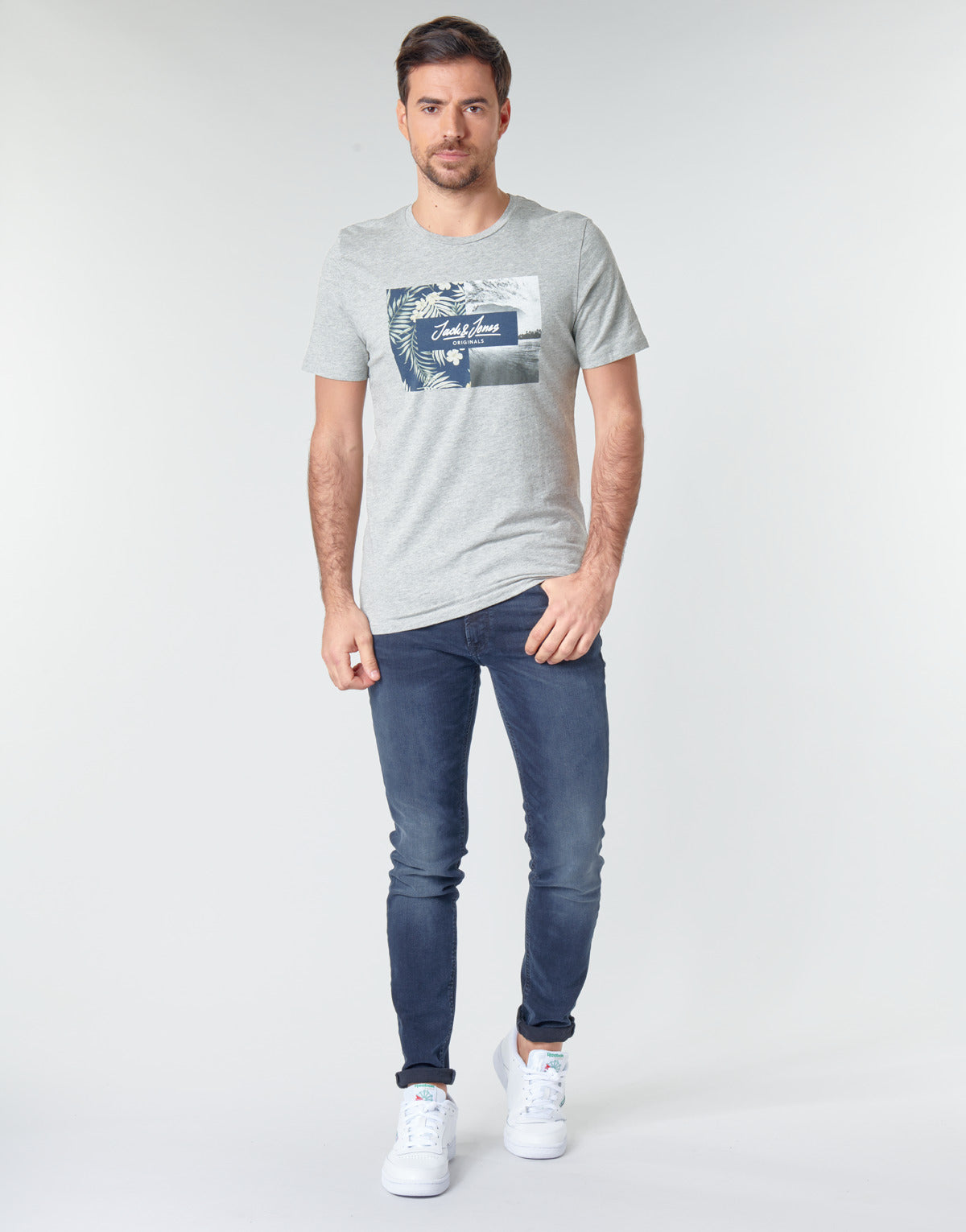 Jeans skynny Uomo Jack & Jones JJILIAM Blu