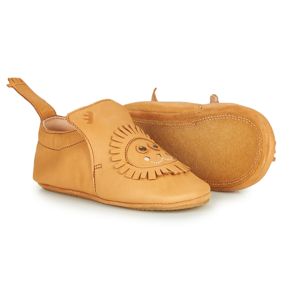 Pantofole bambini ragazza Easy Peasy BLUBLU LION Marrone