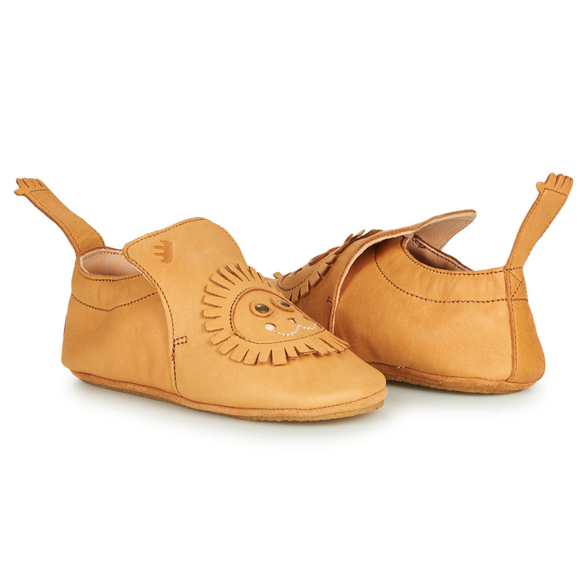Pantofole bambini ragazza Easy Peasy BLUBLU LION Marrone