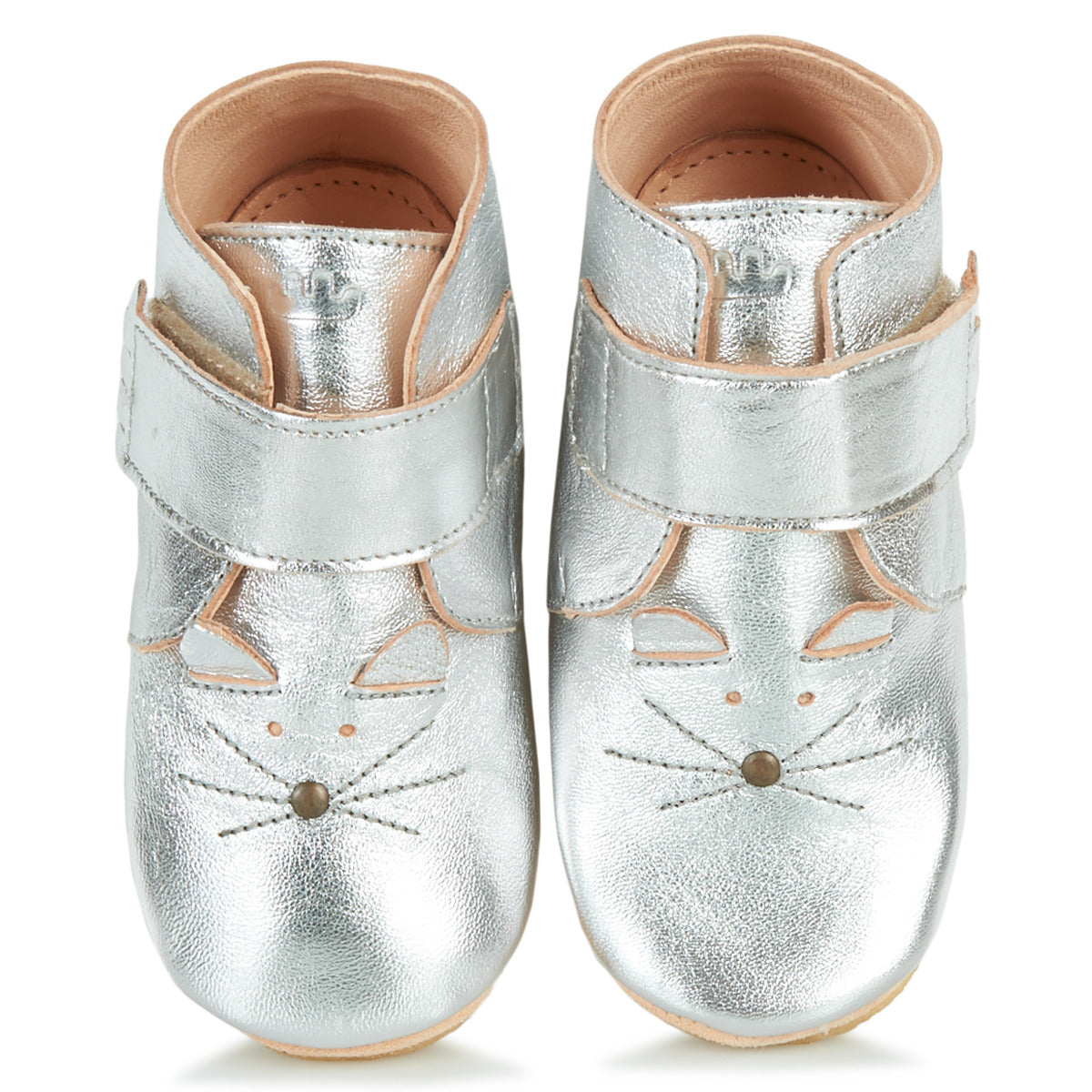 Pantofole bambini ragazza Easy Peasy KINY CHAT Argento