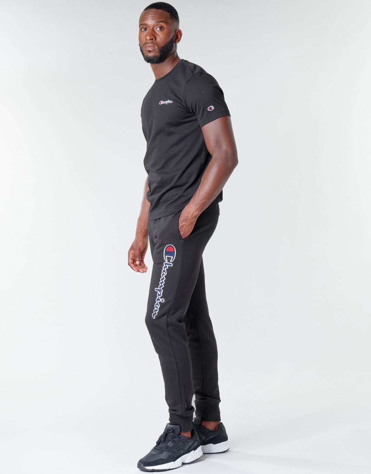 Pantaloni Sportivi Uomo Champion HEAVY COMBED COTTON Nero