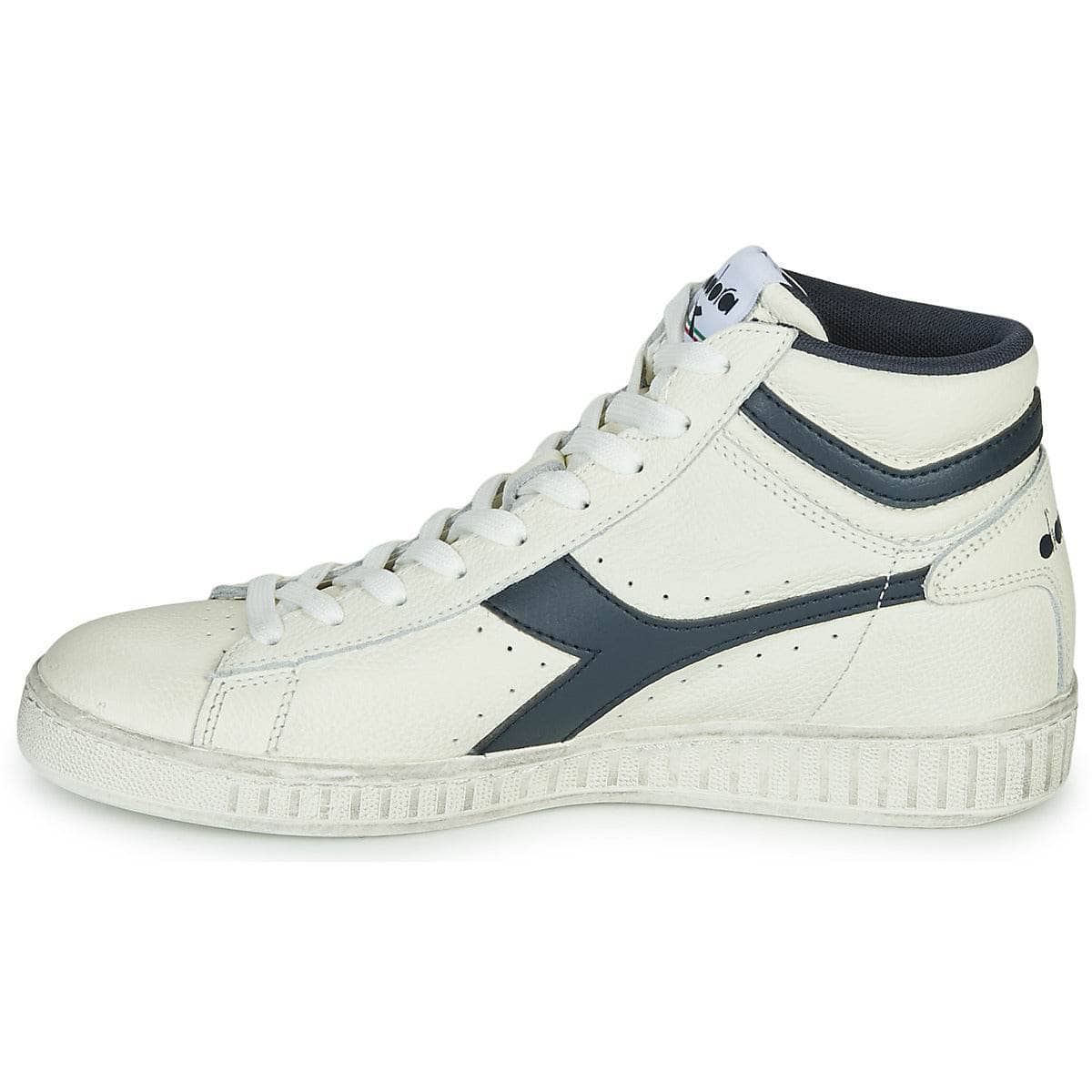 Sneakers alte Uomo Diadora GAME L HIGH WAXED Bianco