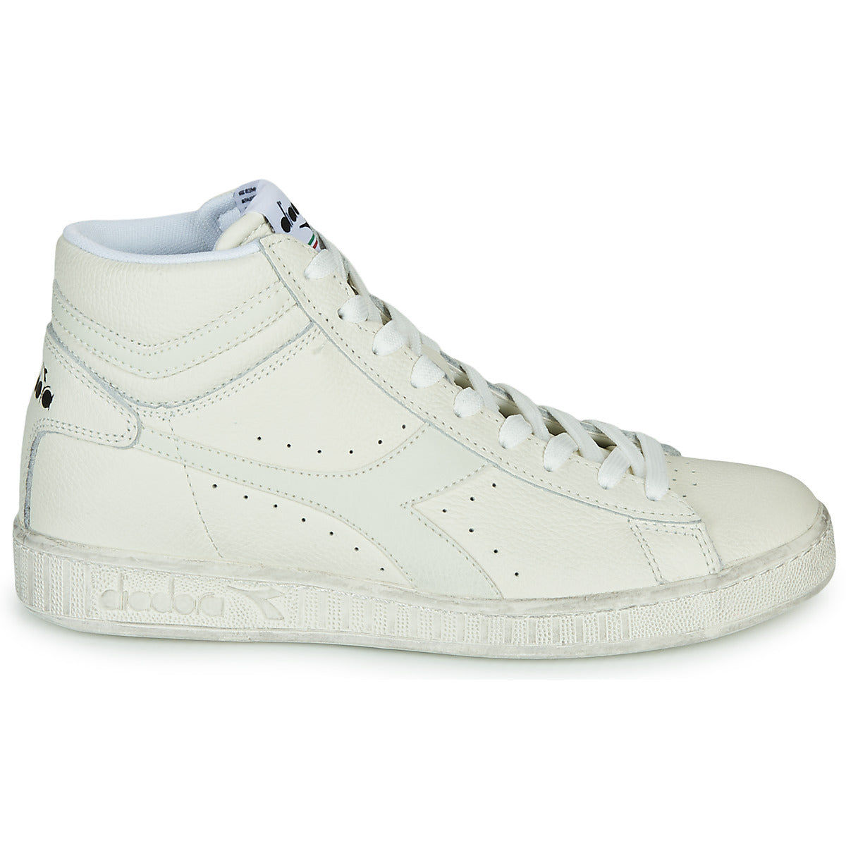 Sneakers alte Uomo Diadora GAME L HIGH WAXED Bianco
