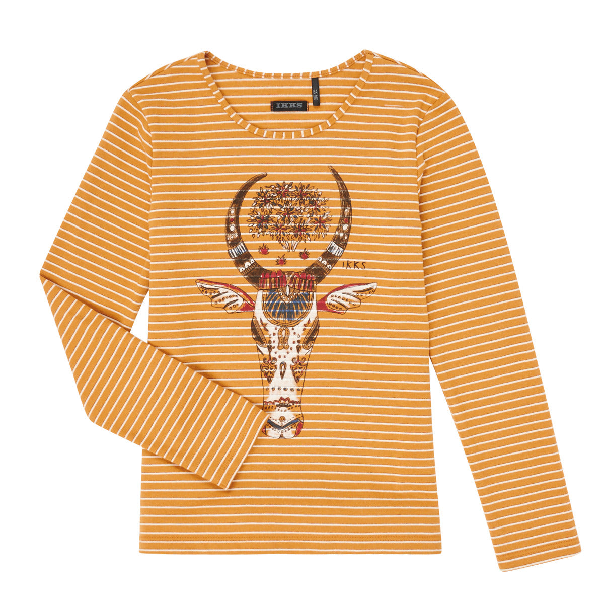 T-shirts a maniche lunghe ragazza Ikks XR10102 Marrone