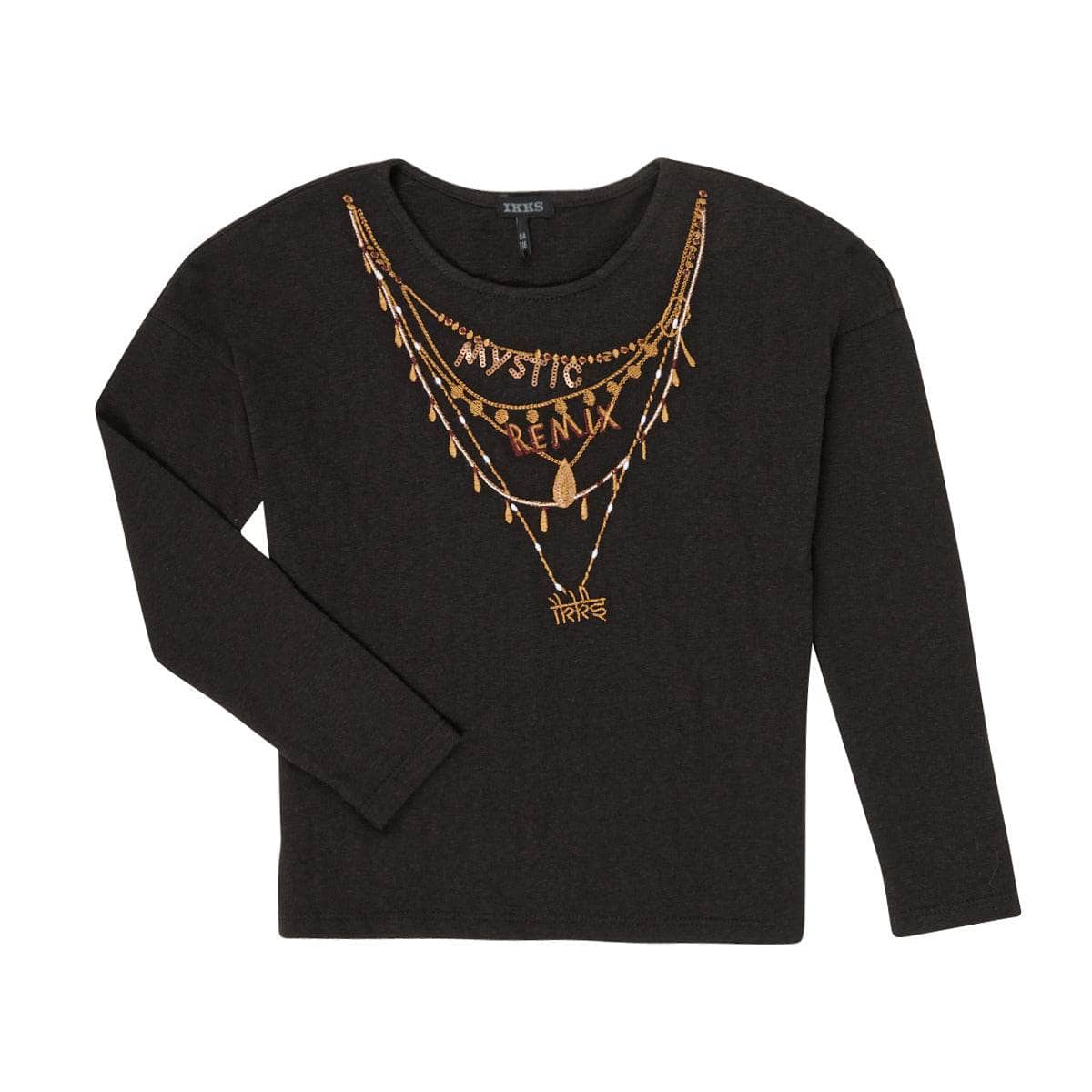 T-shirts a maniche lunghe ragazza Ikks XR10122 Nero