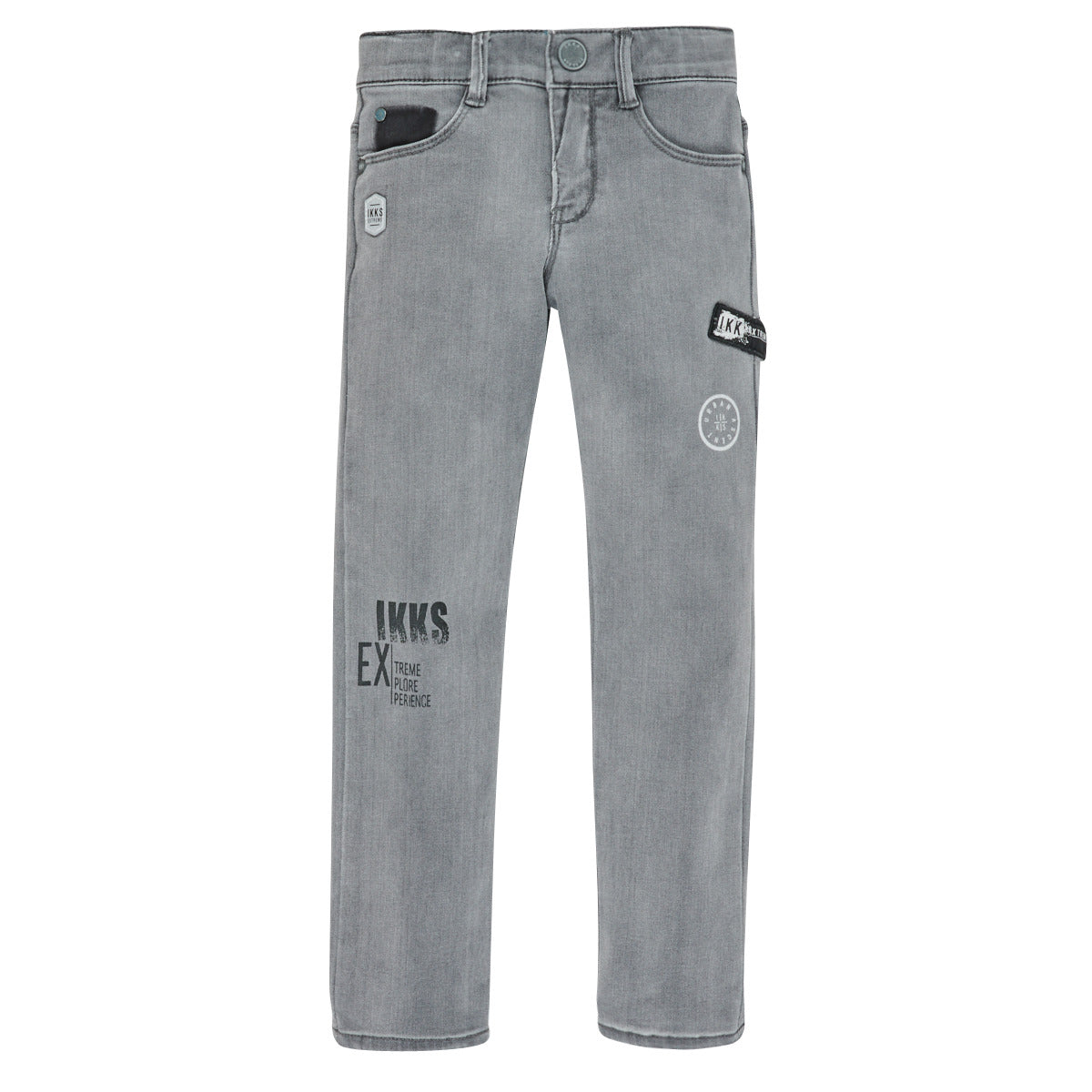 Jeans Slim ragazzo Ikks XR29123 Grigio