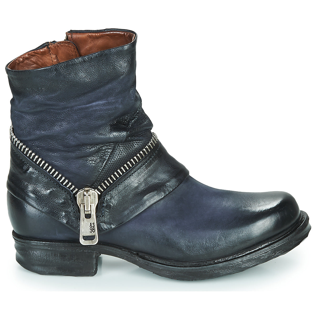 Stivaletti Donna Airstep / A.S.98 SAINT EC ZIP NEW Blu