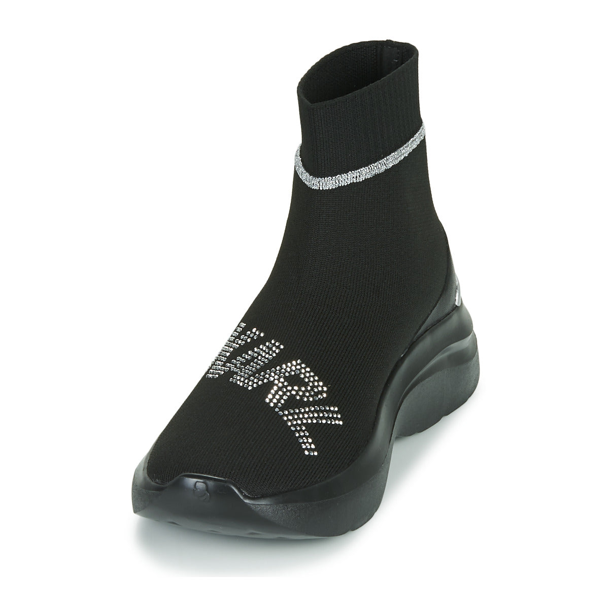 Sneakers alte Donna Karl Lagerfeld SKYLINE KARL RHINESTONE PULL ON BT Nero